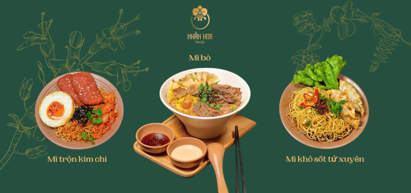 MÌ TRỘN NHẪN HOA