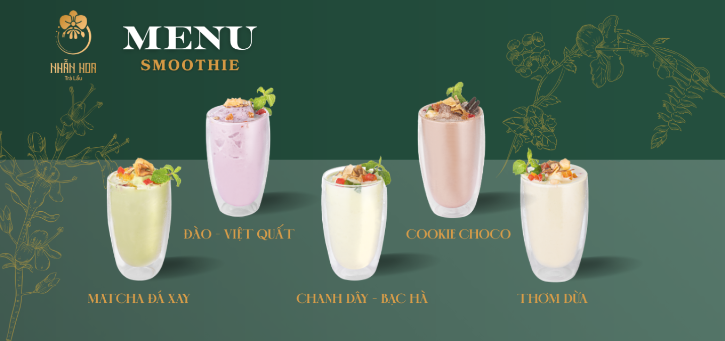 SMOOTHIE NHẪN HOA
