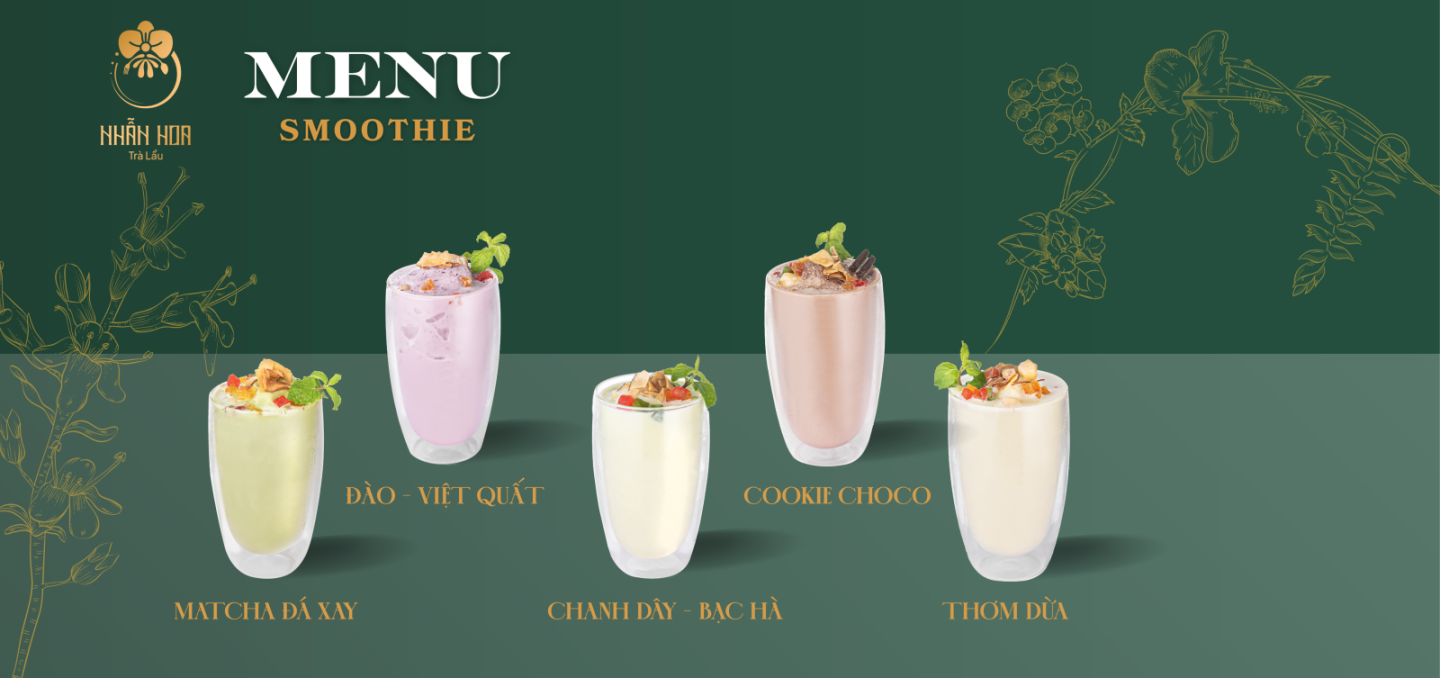 SMOOTHIE NHẪN HOA