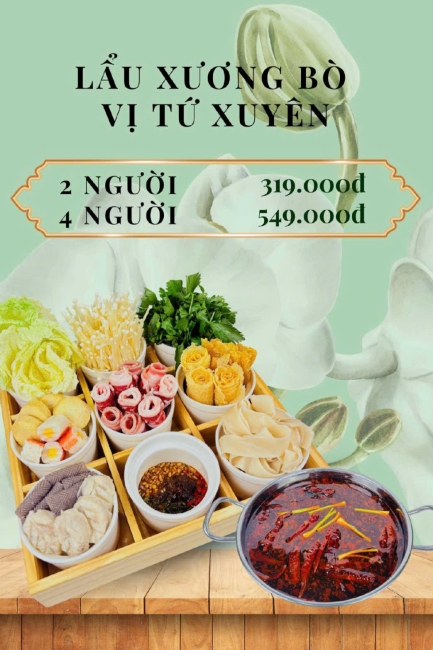 LẨU XƯƠNG BÒ VỊ TỨ XUYÊN