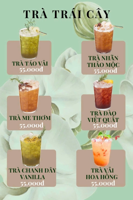 TRÀ TRÁI CÂY