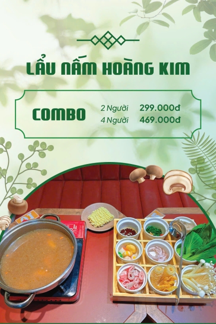 LẨU NẤM HOÀNG KIM
