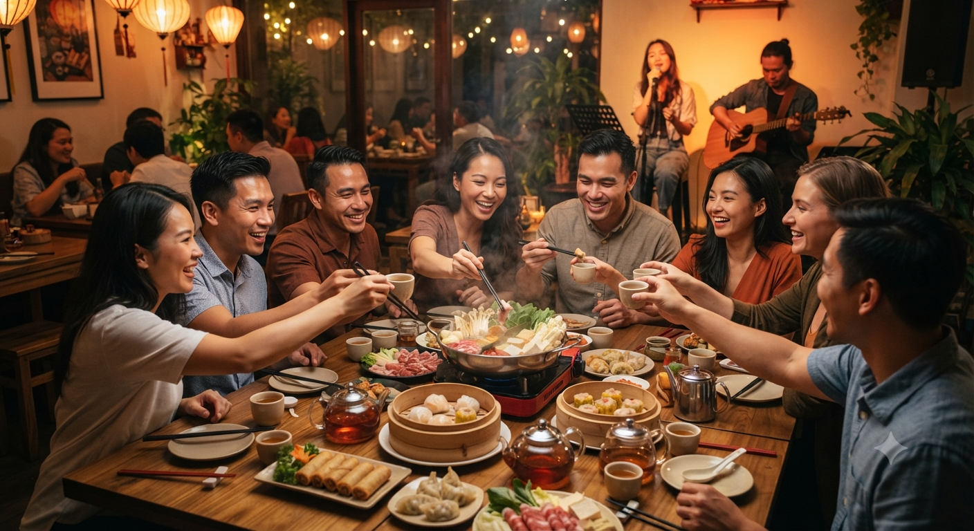Trải nghiệm ẩm thực đa dạng phù hợp với khẩu vị tập thể