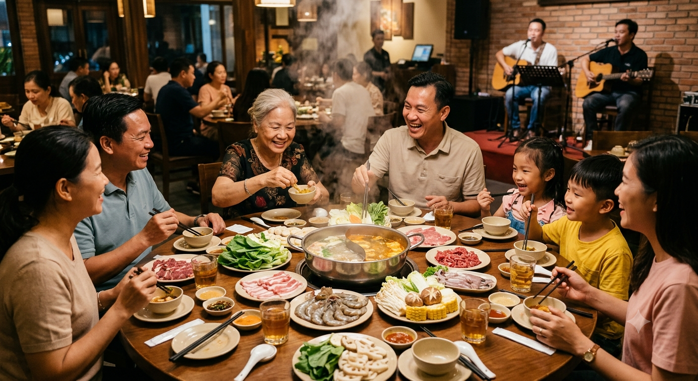 Vì sao lẩu là lựa chọn hoàn hảo cho bữa tối gia đình và nhóm bạn?